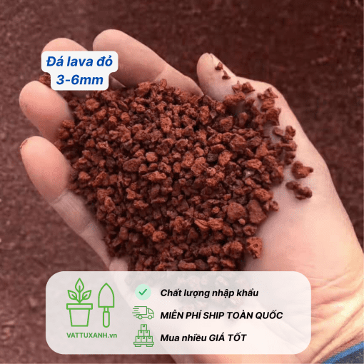 đá nham thach lava đỏ