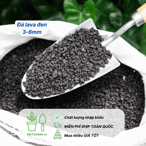 đá nham thach lava đen